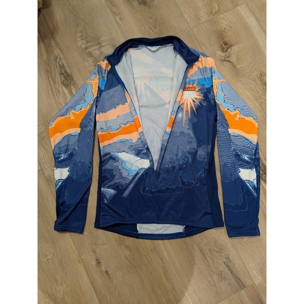Pearl Izumi Long Sleeve Cycling Jersey Mens Medium Vintage RARE Graphic Snow Sun - Picture 4 of 14